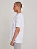 Short Sleeve Crew Neck Basic White T-shirt