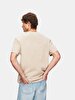 With Print Regular Short Sleeve Beige T-shirt