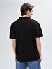 Regular Short Sleeve Polo Basic Black T-shirt