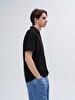Regular Short Sleeve Polo Basic Black T-shirt