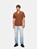 Regular Short Sleeve Polo Basic Brown T-shirt