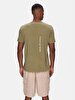 Back With Print Short Sleeve Green T-shirt