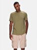 Back With Print Short Sleeve Green T-shirt