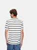 Striped Print Short Sleeve Green T-shirt