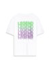 Short Sleeve Crew Neck Print With Print Loose White T-shirt