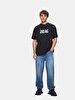 Crew Neck Short Sleeve With Print Regular Black T-shirt