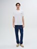 Short Sleeve Crew Neck Print With Print Regular White T-shirt