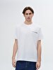 Short Sleeve Crew Neck Print With Print Regular White T-shirt