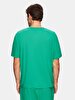 Short Sleeve Crew Neck Print With Print Regular Green T-shirt