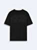 Regular Back With Print Short Sleeve Black T-shirt