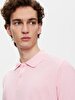 Short Sleeve Polo Basic Regular Pink T-shirt