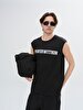 Regular With Print Short Sleeve Black T-shirt