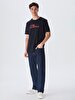 Crew Neck Short Arm Regular Navy T-shirt