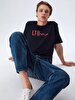 Crew Neck Short Arm Regular Navy T-shirt