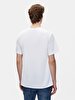 Short Sleeve Crew Neck Print With Print Regular White T-shirt