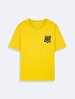 Short Sleeve Crew Neck With Print Regular Orange T-shirt