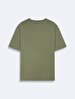 Short Sleeve Crew Neck With Print Regular Green T-shirt