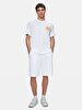 Crew Neck Short Sleeve Surface With Print Regular White T-shirt
