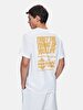 Crew Neck Short Sleeve Surface With Print Regular White T-shirt