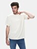 Crew Neck Short Sleeve Regular Beige T-shirt