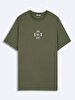 Crew Neck Short Sleeve Regular Green T-shirt