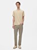 Basic Crew Neck Regular Brown T-shirt