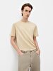 Basic Crew Neck Regular Brown T-shirt