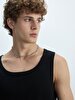 Regular Spaghetti Strap Black T-shirt