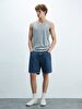 Regular Spaghetti Strap Grey T-shirt