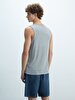Regular Spaghetti Strap Grey T-shirt