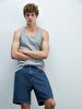 Regular Spaghetti Strap Grey T-shirt