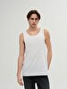 Short Sleeve U-neck Basic White T-shirt