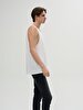 Short Sleeve U-neck Basic White T-shirt