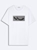 Short Sleeve Crew Neck Sign Regular White T-shirt