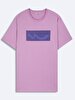 Short Sleeve Crew Neck Sign Regular Purple T-shirt
