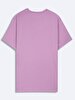 Short Sleeve Crew Neck Sign Regular Purple T-shirt