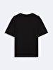 Basic Print With Print Regular Black T-shirt