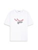 Sign With Print Knitting White T-shirt