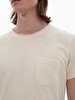 Basic Crew Neck Short Sleeve Regular Beige T-shirt