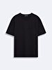 Basic Crew Neck Short Sleeve Regular Black T-shirt