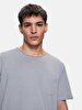 Basic Crew Neck Short Sleeve Regular Grey T-shirt