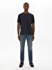 Basic Crew Neck Short Sleeve Regular Navy T-shirt
