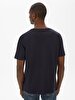Basic Crew Neck Short Sleeve Regular Navy T-shirt