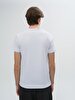 V-neck Basic Short Arm Slim White T-shirt