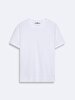 Crew Neck Basic Short Arm Slim White T-shirt