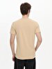 Crew Neck Basic Short Arm Slim Brown T-shirt