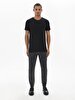 Crew Neck Basic Short Arm Slim Black T-shirt