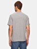 Crew Neck Basic Short Arm Slim Grey T-shirt