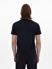 Crew Neck Basic Short Arm Slim Navy T-shirt