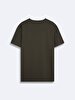 Crew Neck Basic Short Arm Slim Green T-shirt